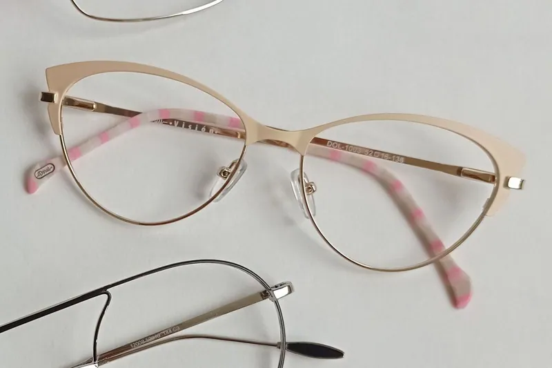Gold Cat-eye Metal Frame